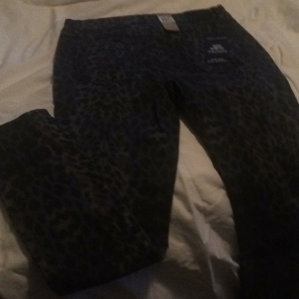 DKNY Jeggings blue-gray leopard - NWT
